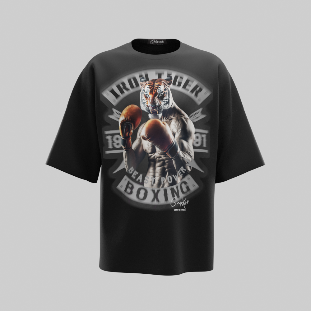 JG002404-Boxing Tiger Tee