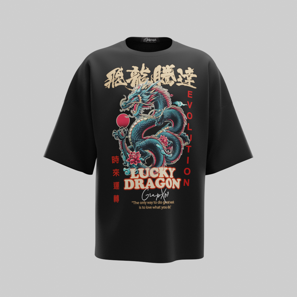 JG002416-Lucky Dragon Tee