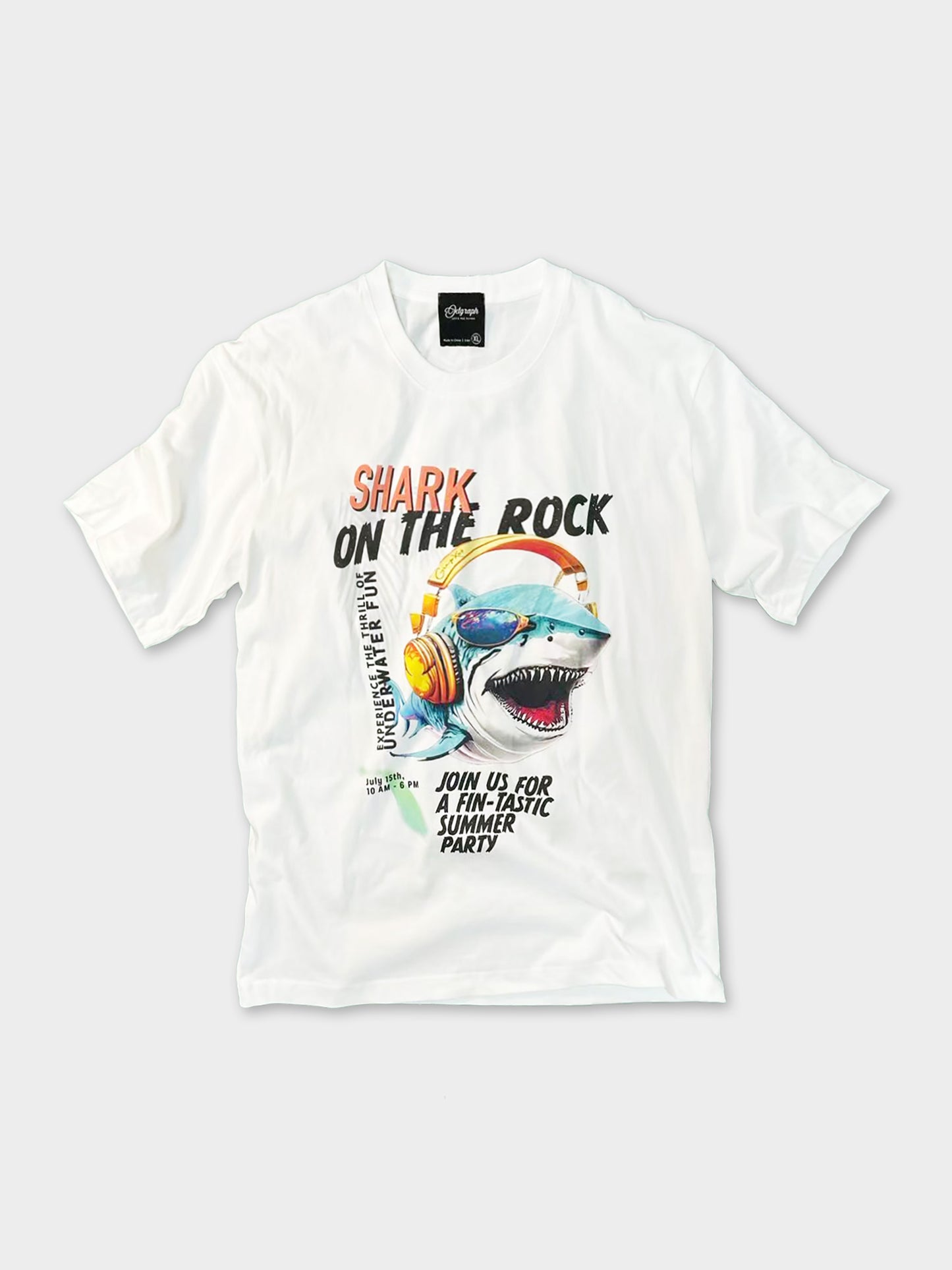 JG002405-Shark on rock Tee